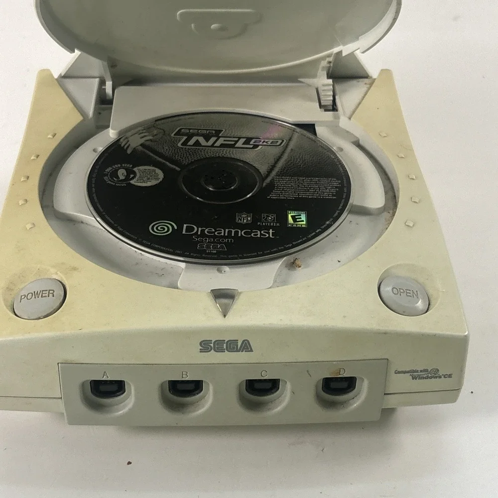 Sega Dreamcast Console HKT-3020 w/ NFL 2K2 Game Untested AS-IS